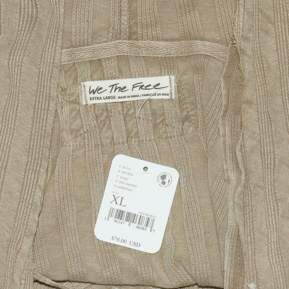 Free People We The Free Aries Hoodie Dropped Dolman Sleeve Cropped Top XL - Picture 11 of 11